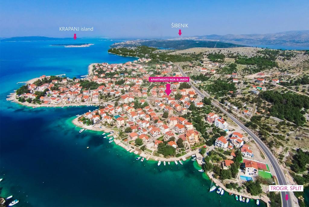 Charming Seaside Apartments Noa & Jakov, Zaboric Sibenik Exterior photo